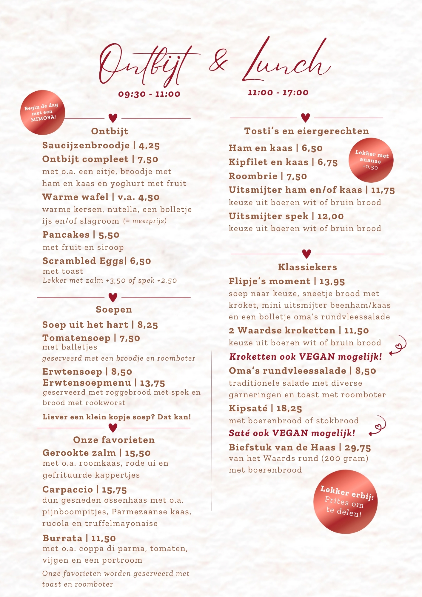 Lunchkaart winter 2025